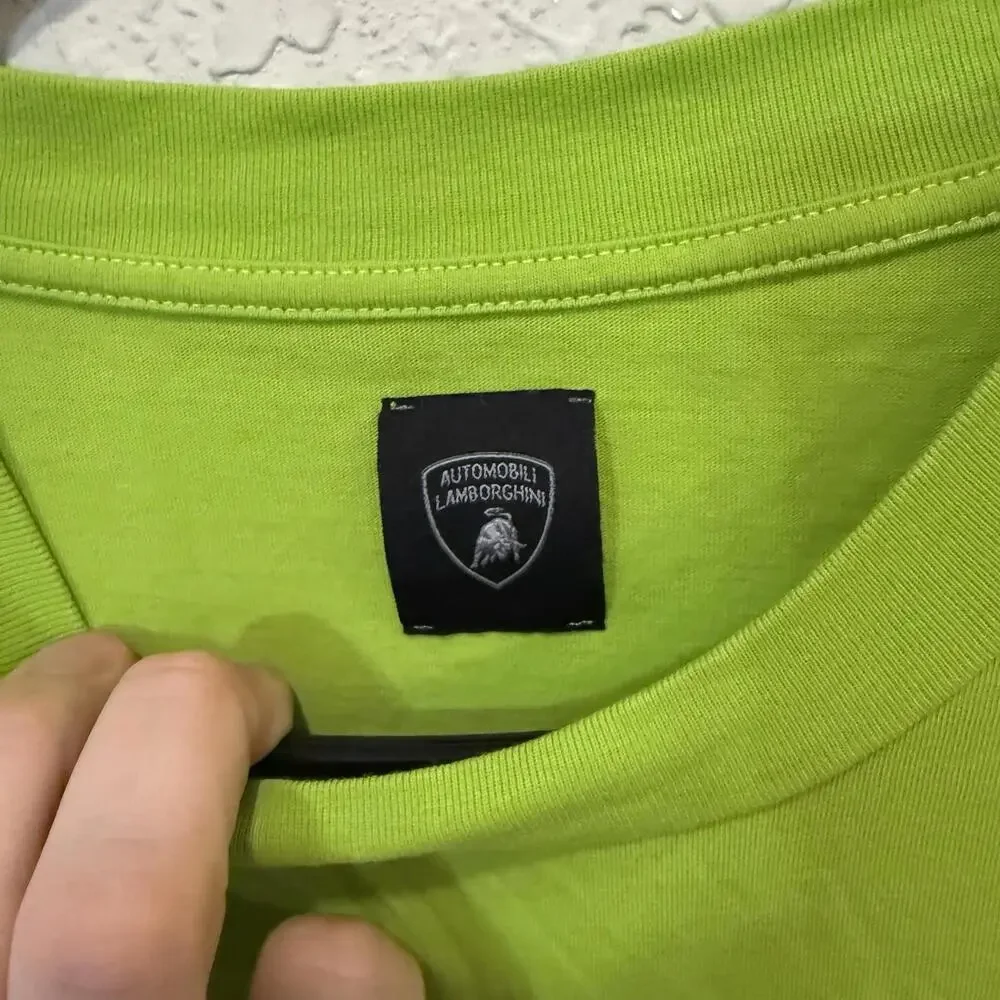 NWOT Automobili Lamborghini Green‎ Shirt Mens Size Medium Swinger International